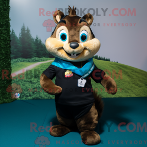 Black Chipmunk mascot...
