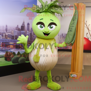 Olive Onion mascottekostuum...