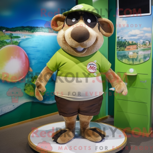 Olive Sow mascottekostuum...
