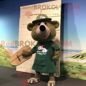 Olive Sow mascottekostuum...