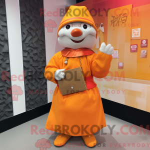 Mandarynkowa maskotka...