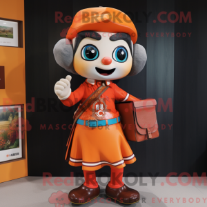 Mandarijn mascottekostuum...