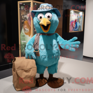 Cyan Crow Maskottchen...