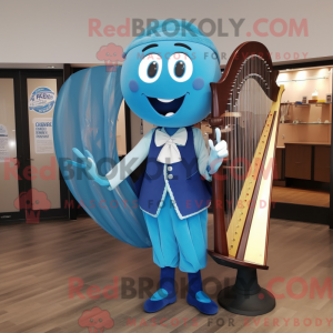 Blauwe Keltische harp...