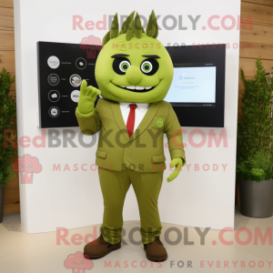 Olive Chief maskot kostume...