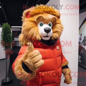 Lion mascot costume...