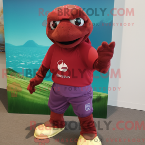 Maroon Turtle mascot...