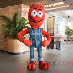 Postava maskota Red Shrimp...