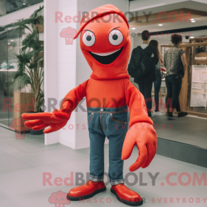 Postava maskota Red Shrimp...
