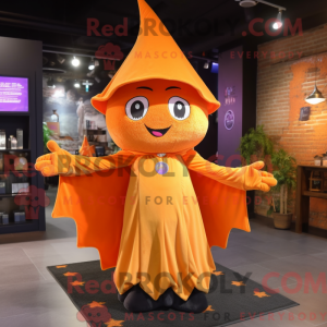 Orange Witch mascot costume...
