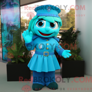 Maskotdraktfiguracja Cyan...