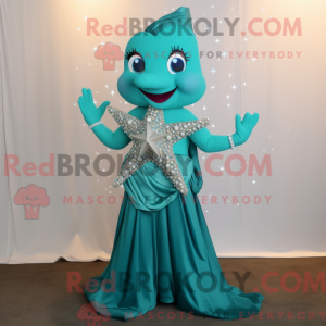 Teal Starfish mascot...