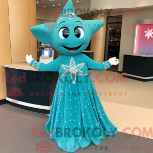 Teal Starfish mascot...