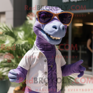 Lavendel Iguanodon maskot...