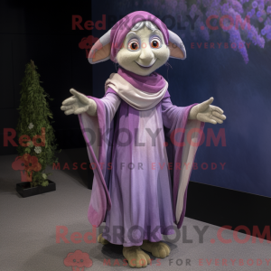Lavendelelfe-Maskottchenkos...