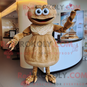 Postava maskota Tan Crab...