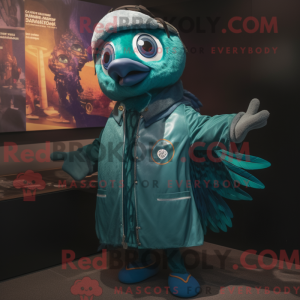 Costume de mascotte de paon...