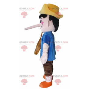 Maskottchen Pinocchio berühmte Zeichentrickfigur -