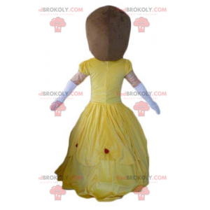 Prinzessin Frau Maskottchen im gelben Kleid - Redbrokoly.com