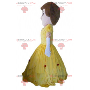 Mascota princesa mujer en vestido amarillo - Redbrokoly.com