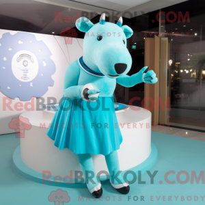 Costume de mascotte de Cyan...