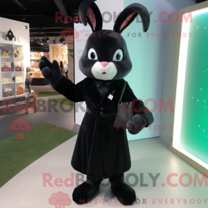 Black Rabbit maskot drakt...