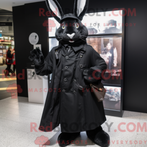 Black Rabbit maskot drakt...