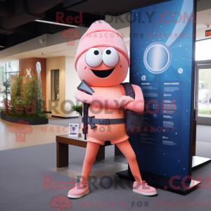 Peach Sniper maskot kostume...