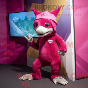 Magenta Chupacabra máscara...
