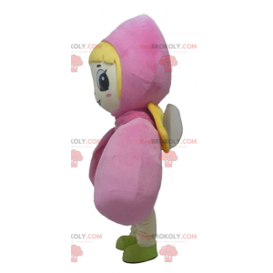 Mascot blonde girl with small wings - Redbrokoly.com