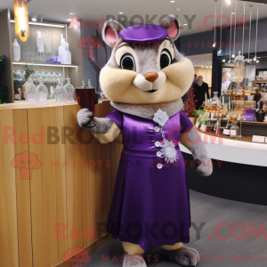Lilla Chipmunk maskot...