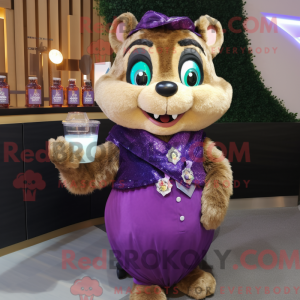 Lilla Chipmunk maskot...