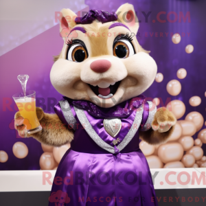 Lilla Chipmunk maskot...