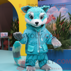 Turquoise Civet mascot...