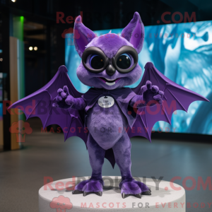 Lila Fledermaus Maskottchen...