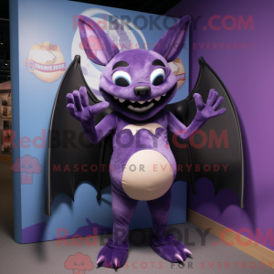 Lila Fledermaus Maskottchen...