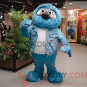 Blue Sloth maskot...