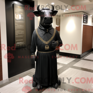 Black Bull mascot costume...