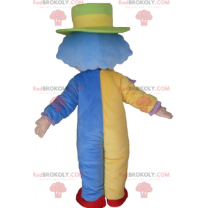 Mascotte de clown multicolore doux et mignon - Redbrokoly.com