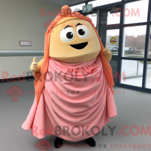 Maskottchenkostüm Peach...