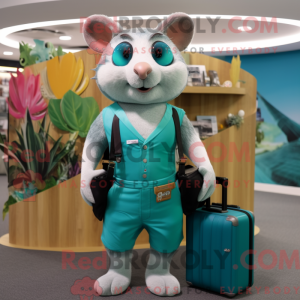 Teal Dormouse mascot...