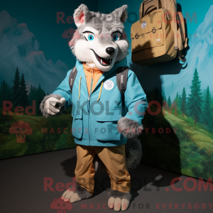 Sig Wolf maskot kostume...