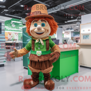 Brun Leprechaun maskot...