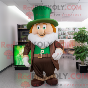 Brun Leprechaun maskot...