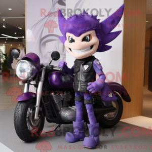 Maskotdraktfigur Purple...