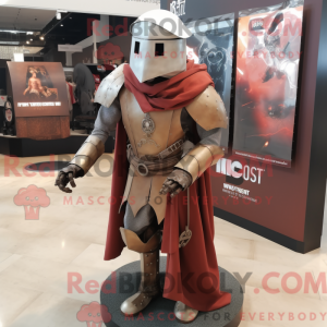 Rust Medieval Knight mascot...