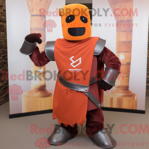Rust Medieval Knight mascot...