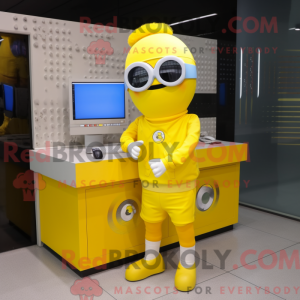 Yellow Computer mascot...