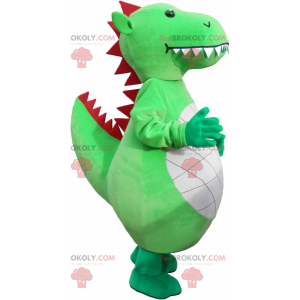 Giant and impressive green dragon mascot - Redbrokoly.com