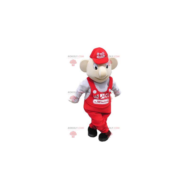 Maskot maskot sněhulák a čepice - Redbrokoly.com